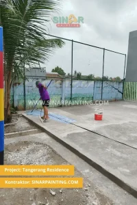 jasa cat lapangan olahraga tangerang residence tangerang