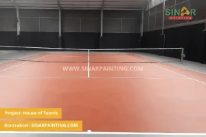 jasa cat lapangan tenis di tangerang