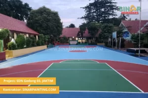 jasa cat lapangan SDN Gedong 03 jakarta timur