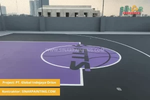 pembuatan lapangan olahraga untuk PT Global Indojaya Orion